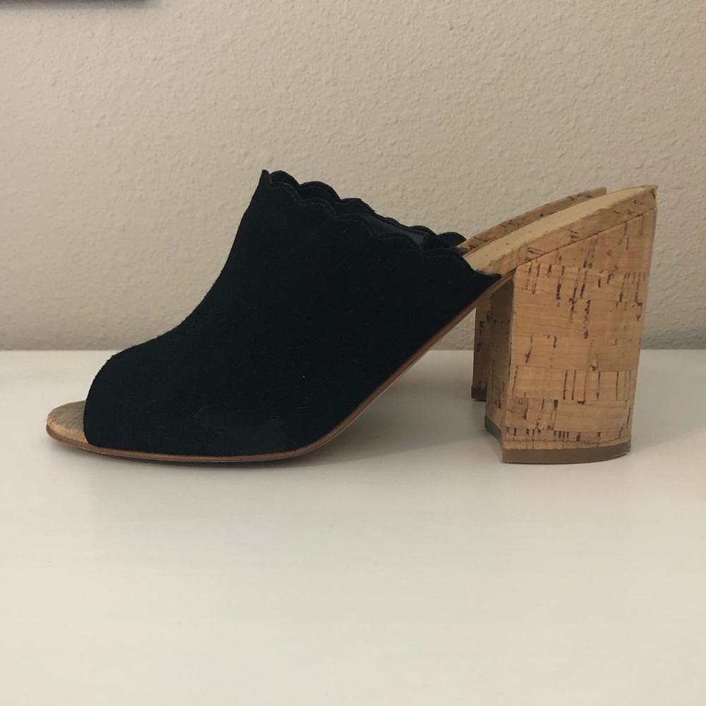 Marc Fisher Pomme Mule Scalloped Cork Heel